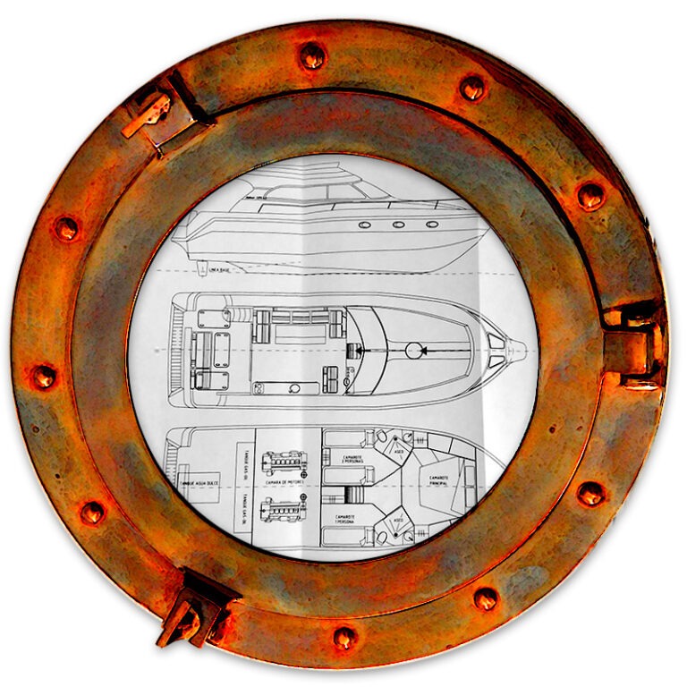 Plano de barco yate de Centro de buceo en Tenerife Sur Las Galletas y La Gomera